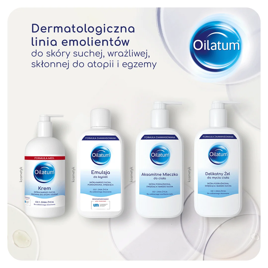 Oilatum Formuła Zaawansowana Aksamitne mleczko emolient, 400 ml 