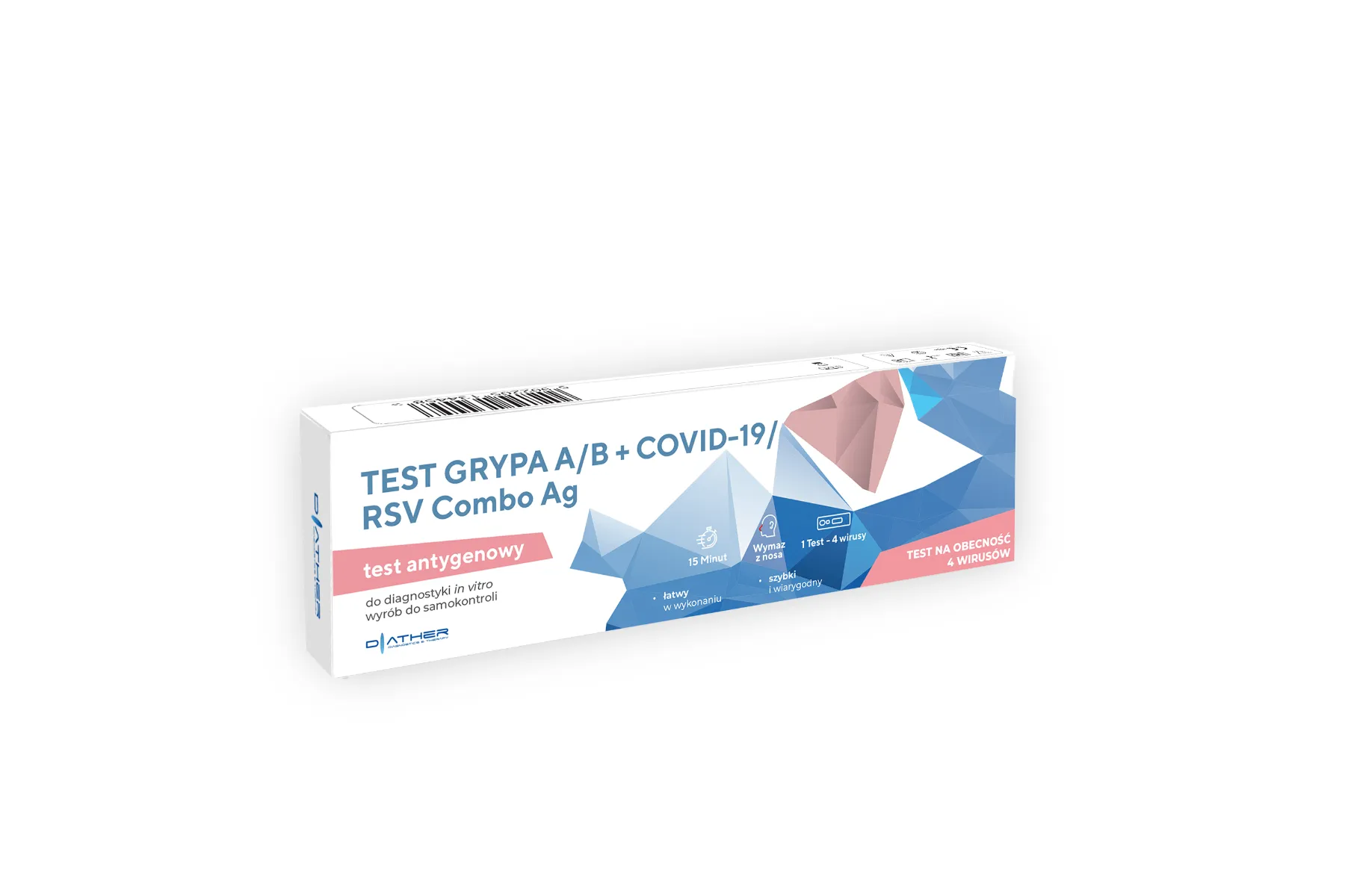 Diather Combo Ag, test na grypę, RSV/COVID-19, 1 szt.