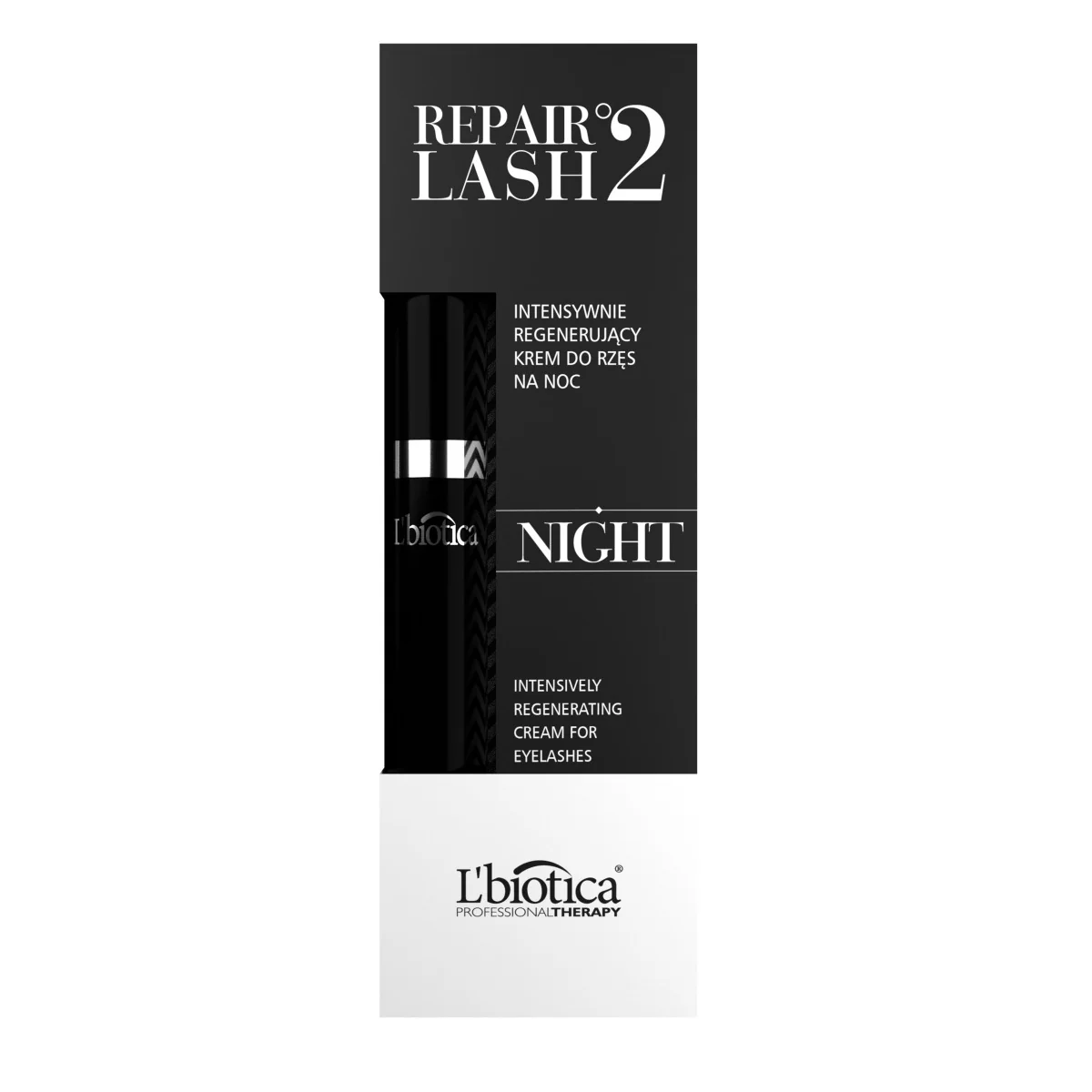 L'biotica, Repair Lash 2, intensywnie regenerujący krem do rzęs na noc, 7 ml