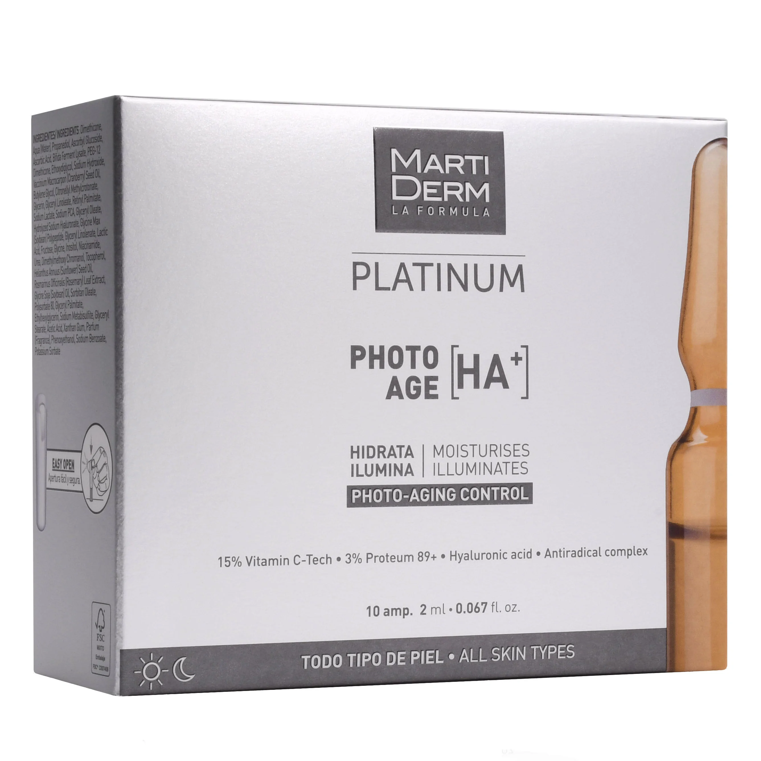 Martiderm Platinum Photo Age Ampoules serum do twarzy w ampułce, 10 x 2ml