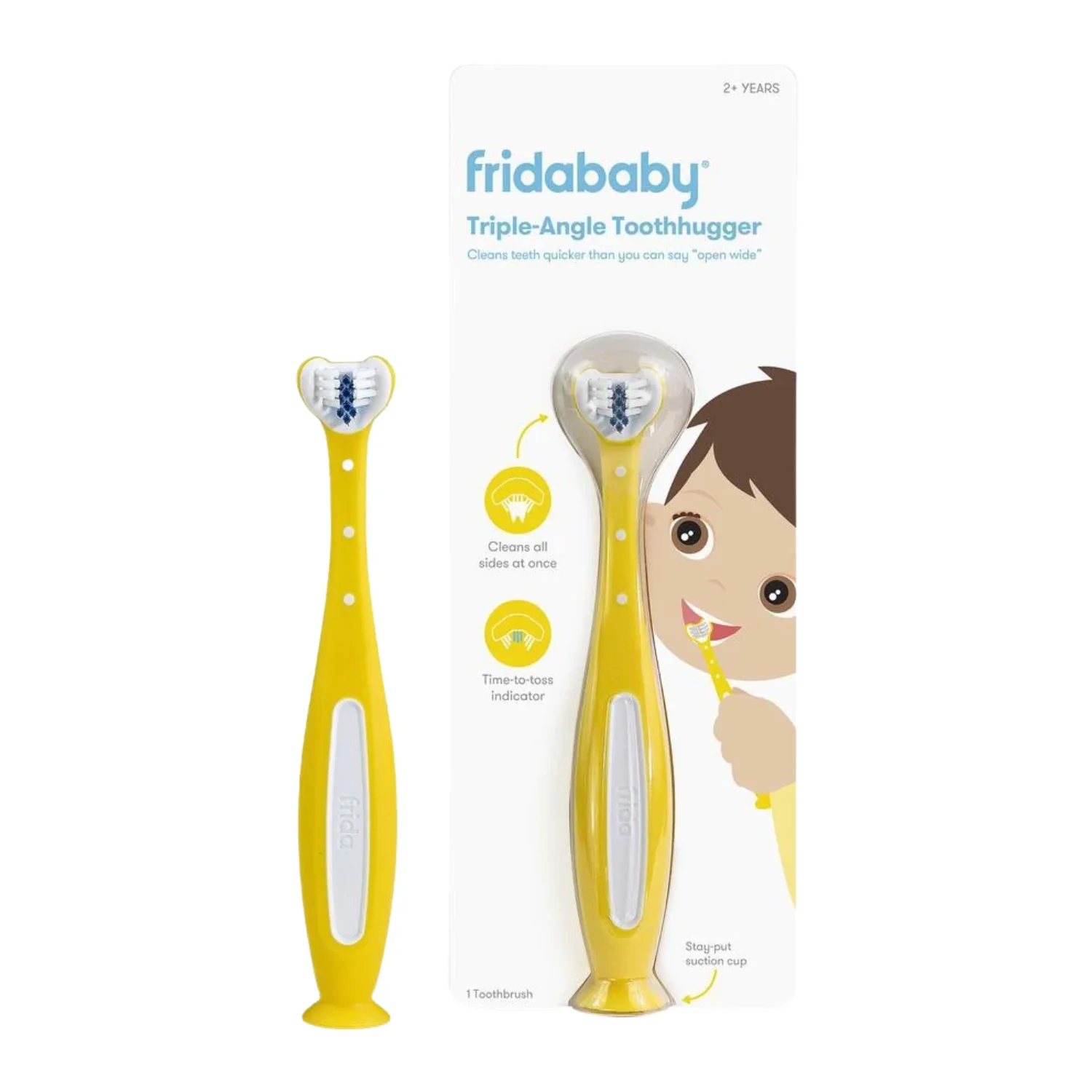 FridaBaby Tooth Hugger 3D szczoteczka do zębów żółta, 1 szt.