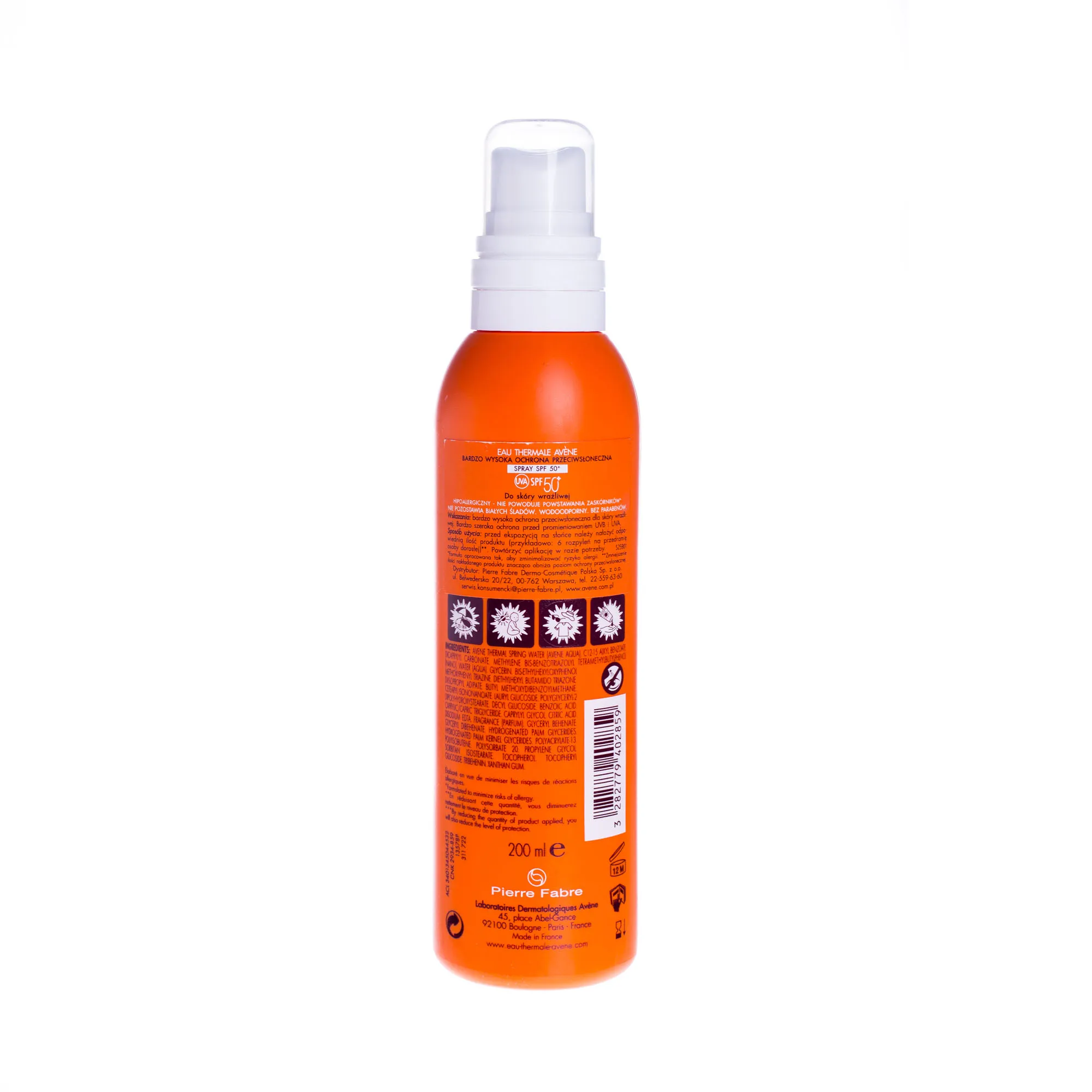 Avene, spray SPF 50+, 200 ml 