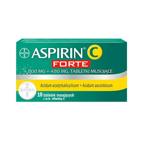 Aspirin C Forte, 800 mg + 480 mg , 10 tabletek musujących 