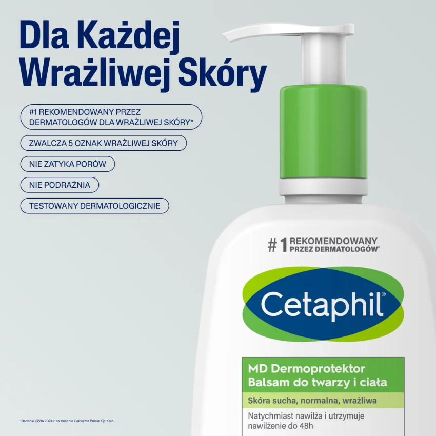 Cetaphil MD Dermoprotektor Balsam do twarzy i ciała, 236 ml + pompka