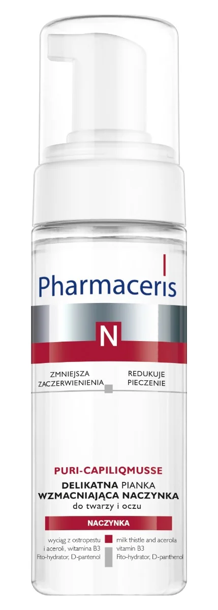 Pharmaceris N Puri-Capiliqmusse, delikatna pianka wzmacniająca naczynka 150 ml