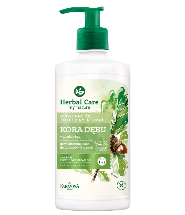 Herbal Care, ochronny żel do higieny intymnej Kora dębu, 330 ml