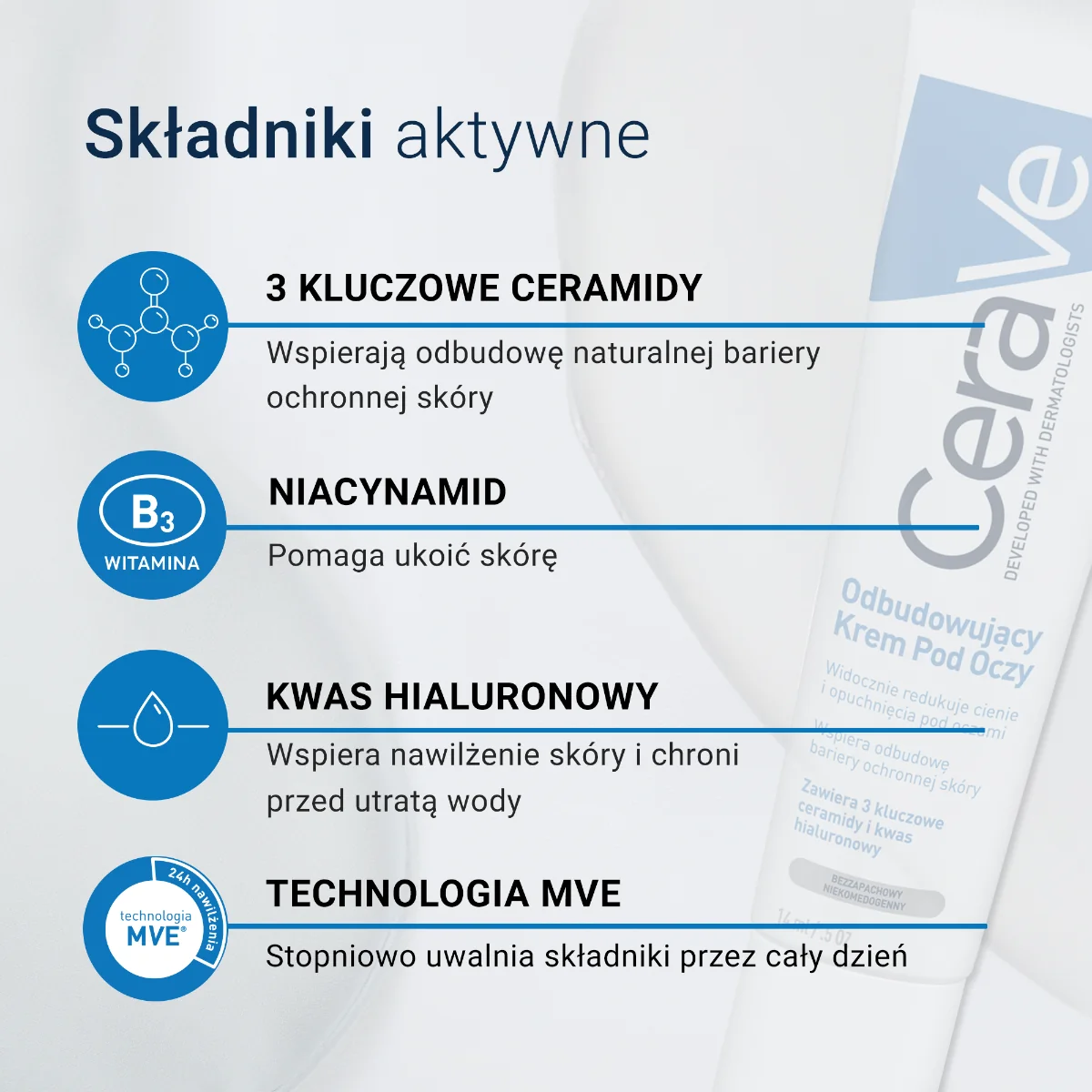 CeraVe krem odbudowujący pod oczy, 14 ml