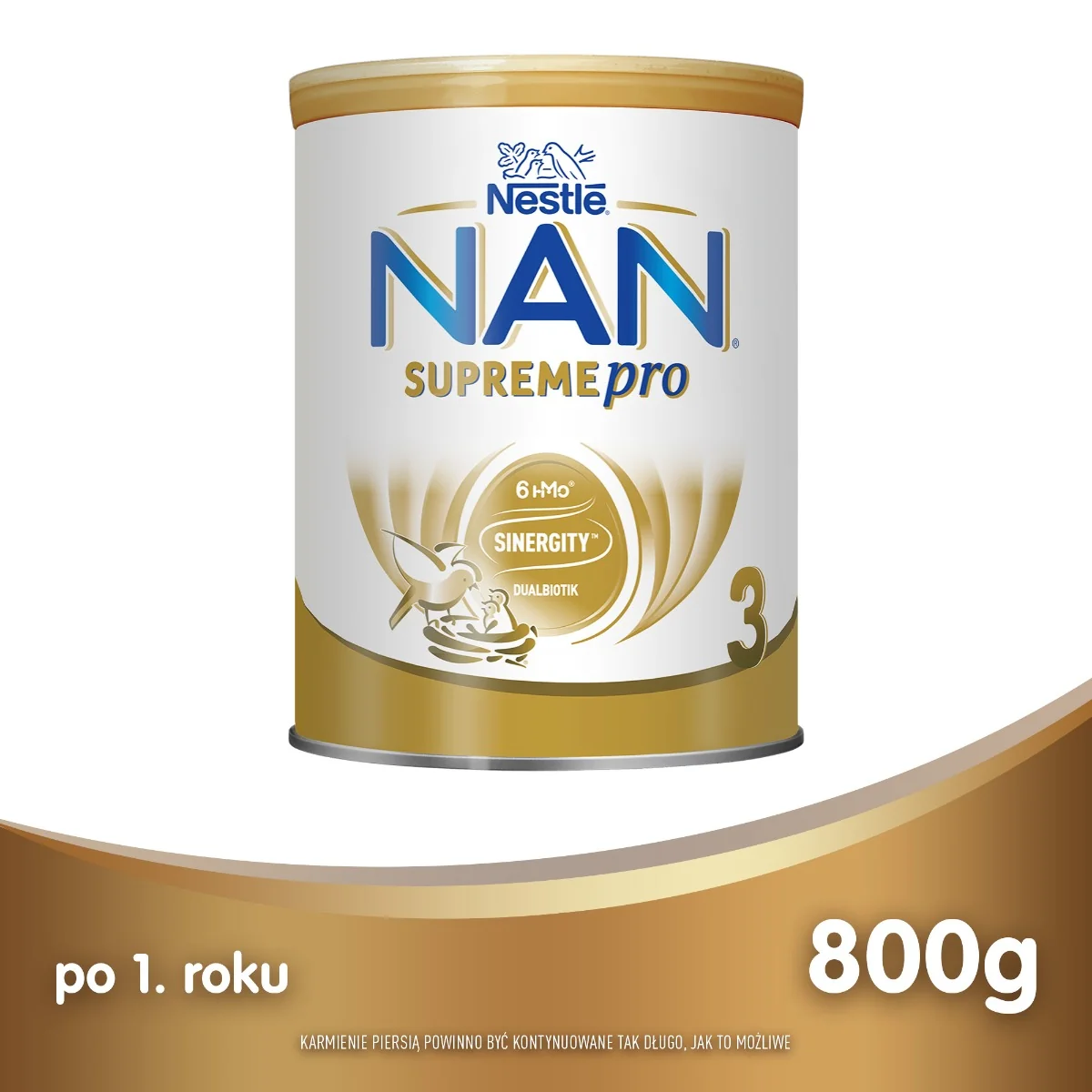 Nan Supremepro 3, Produkt na bazie mleka dla dzieci powyżej 1 roku życia, 800 g 