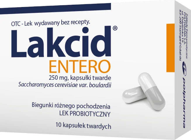 Lakcid Entero, 250 mg, 10 kapsułek twardych