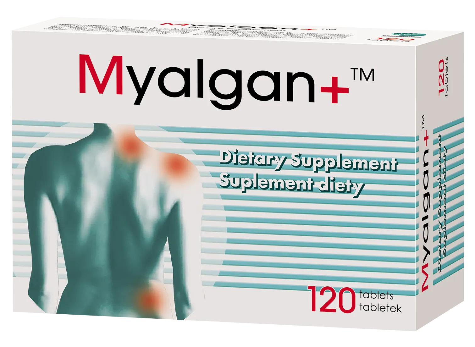 Myalgan+, suplement diety, 120 tabletek