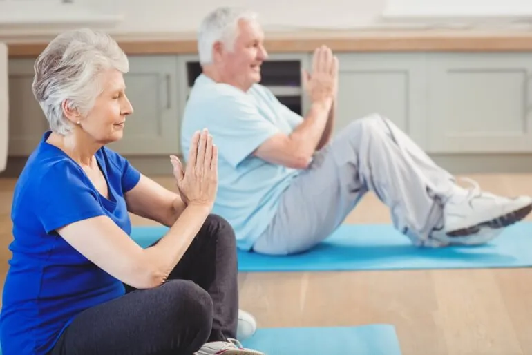 joga dla osób starszych - przykłady pozycji