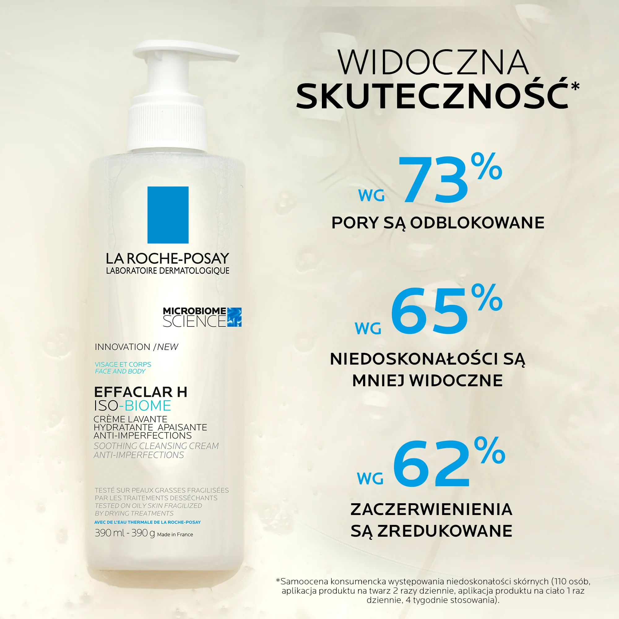 La Roche Posay Effaclar H Iso-Biome krem myjący, 200 ml