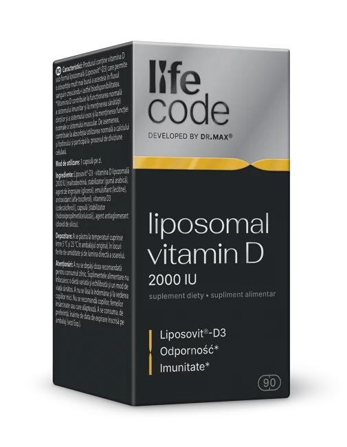 LifeCode liposomal vitamin D 2000 Dr. Max, 90 kapsułek