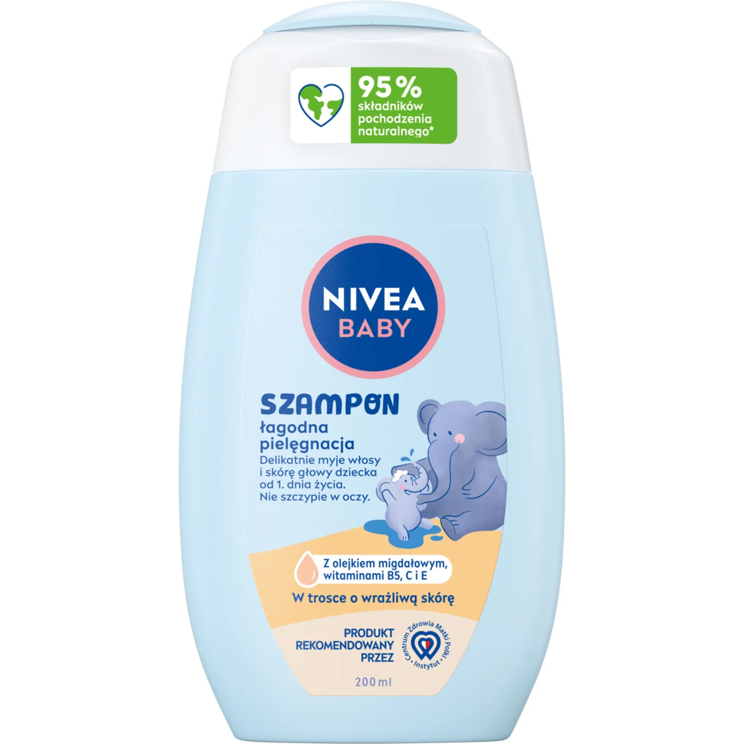 Nivea Baby łagodny szampon do włosów, 200 ml