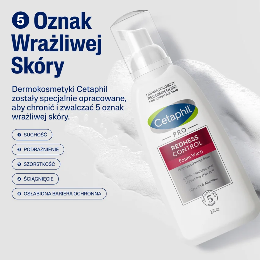 Cetaphil Pro Redness Control pianka do mycia, 236 ml