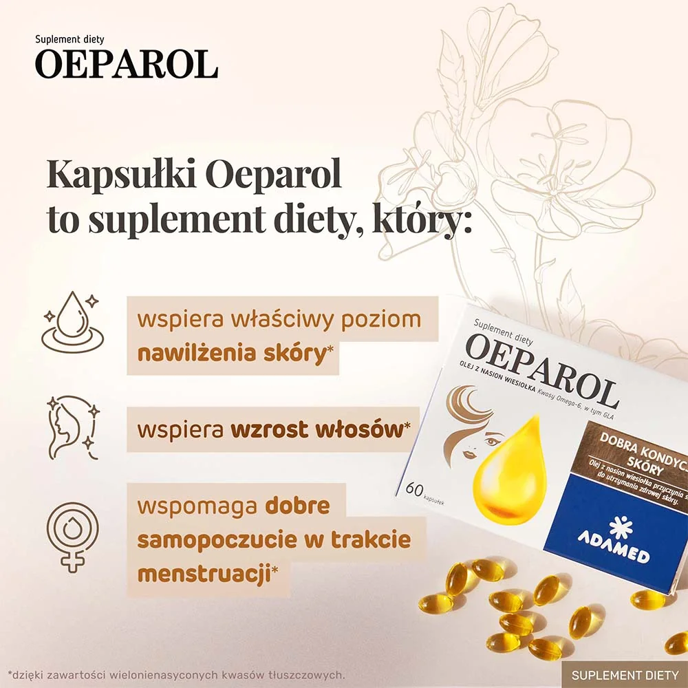 Oeparol kapsułki z wiesiołkiem, 60 sztuk