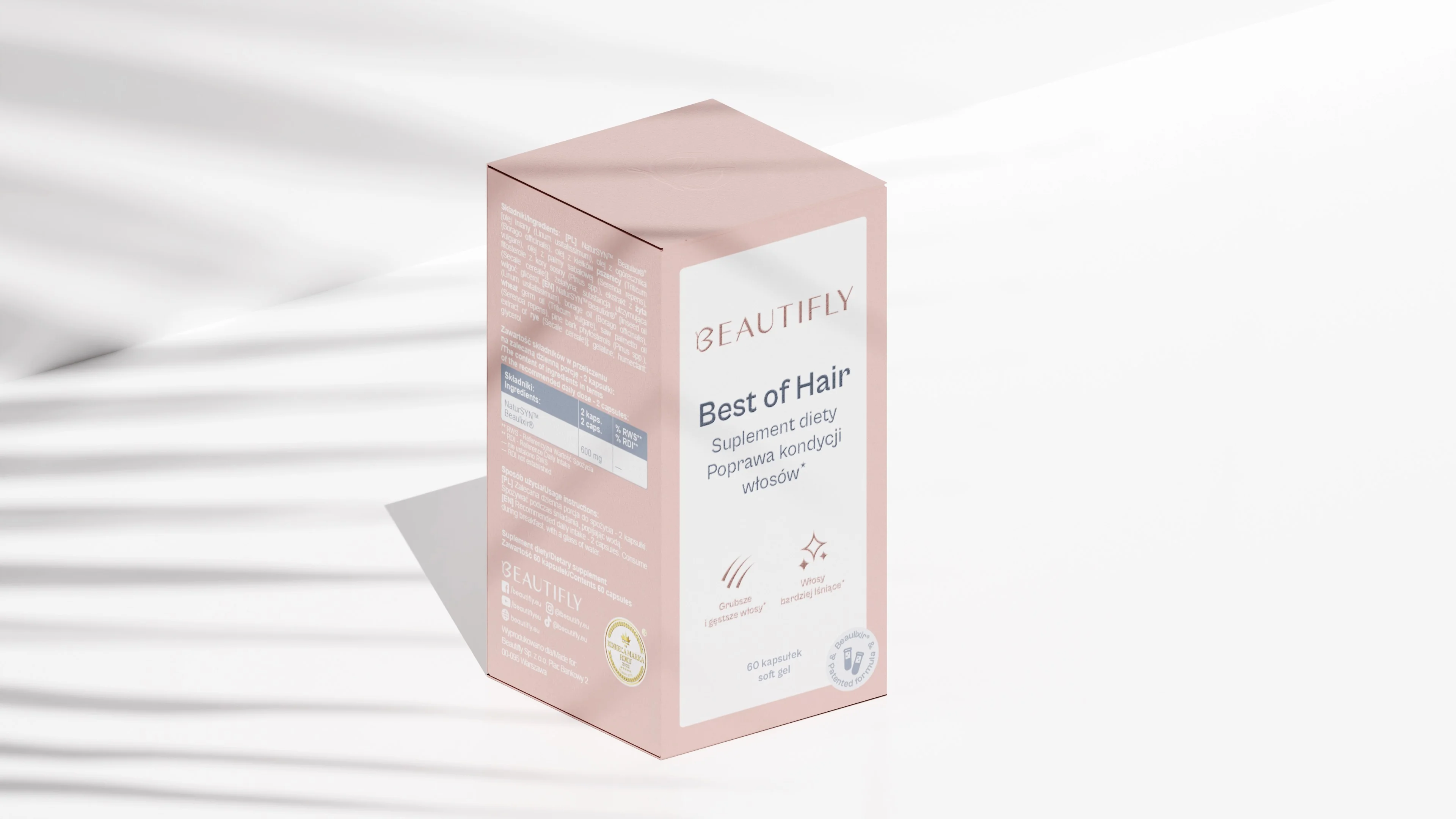 Beautifly Best of Hair Poprawa kondycji włosów 60 kapsułek