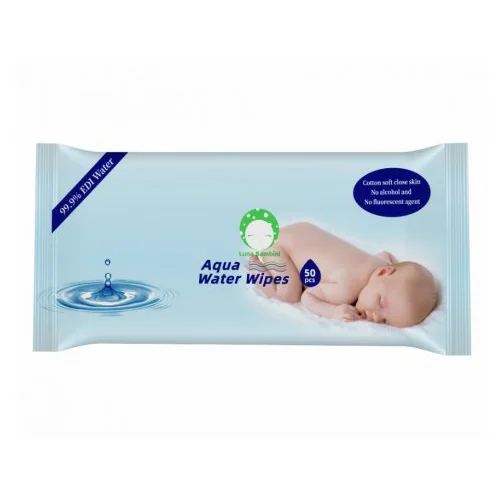 Luna Bambini Aqua Water Wipes, chusteczki wodne, 50 szt.