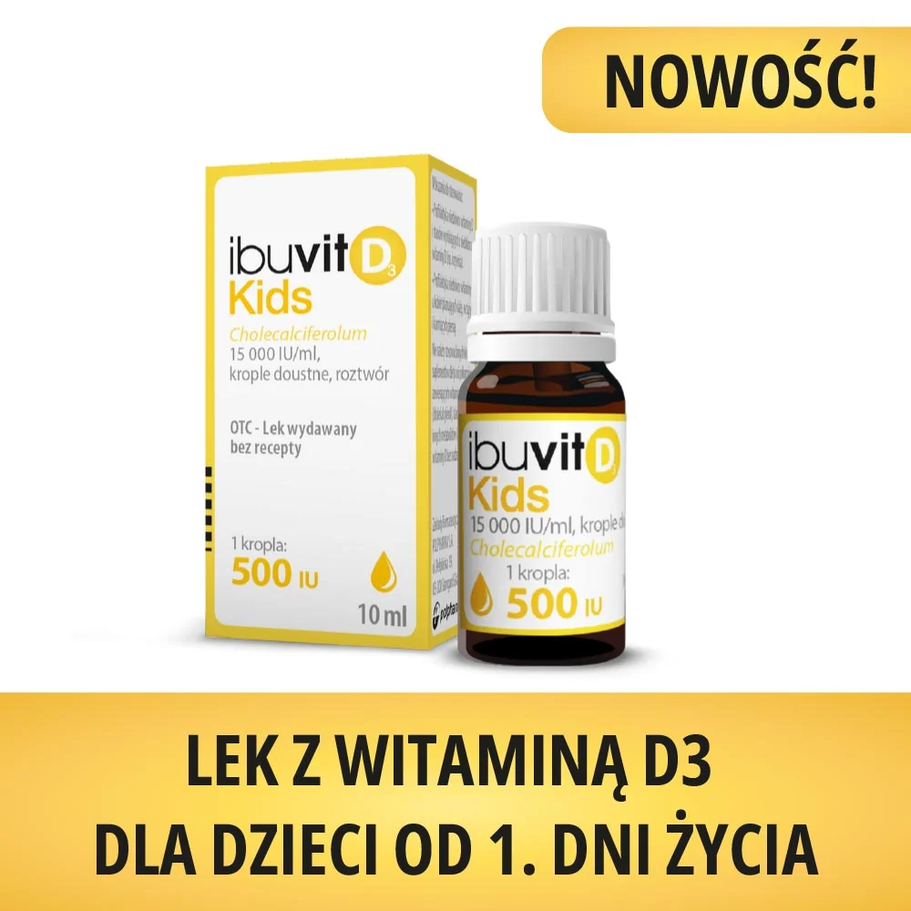 Ibuvit D3 Kids, 15 000 IU/ml, krople doustne, 10 ml