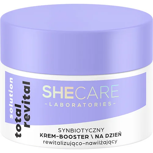 SheCare Total Revital Solution synbiotyczny krem-booster na dzień rewitalizująco-nawilżający, 50 ml