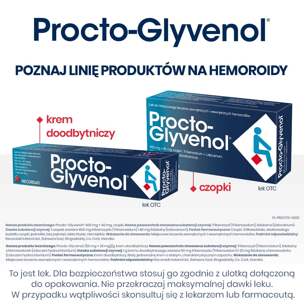 Procto-Glyvenol Soft nawilżane chusteczki dla osób z hemoroidami, 30 szt.