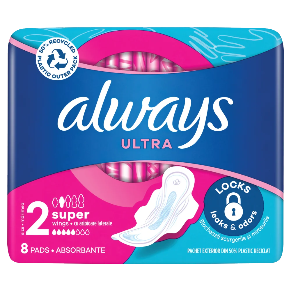 Always Ultra Super Plus, podpaski, 8 sztuk