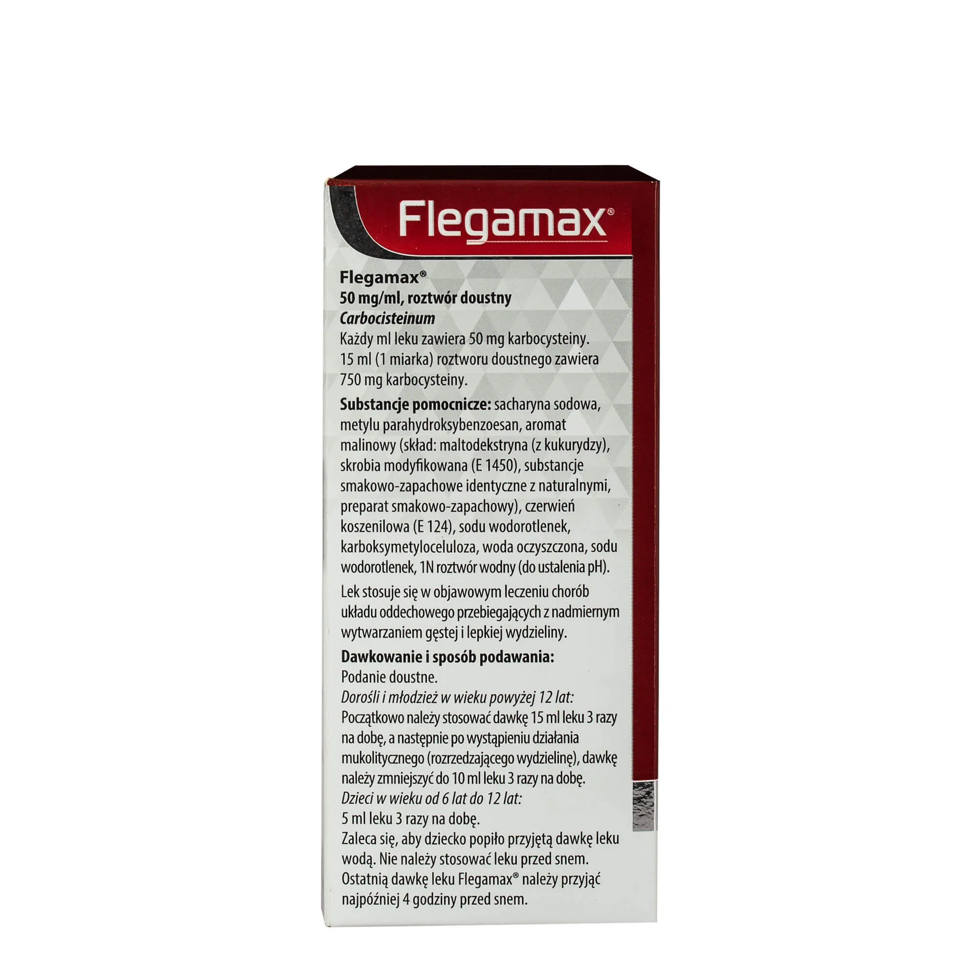 Flegamax, 50 mg/ml, roztwór doustny, 120 ml 