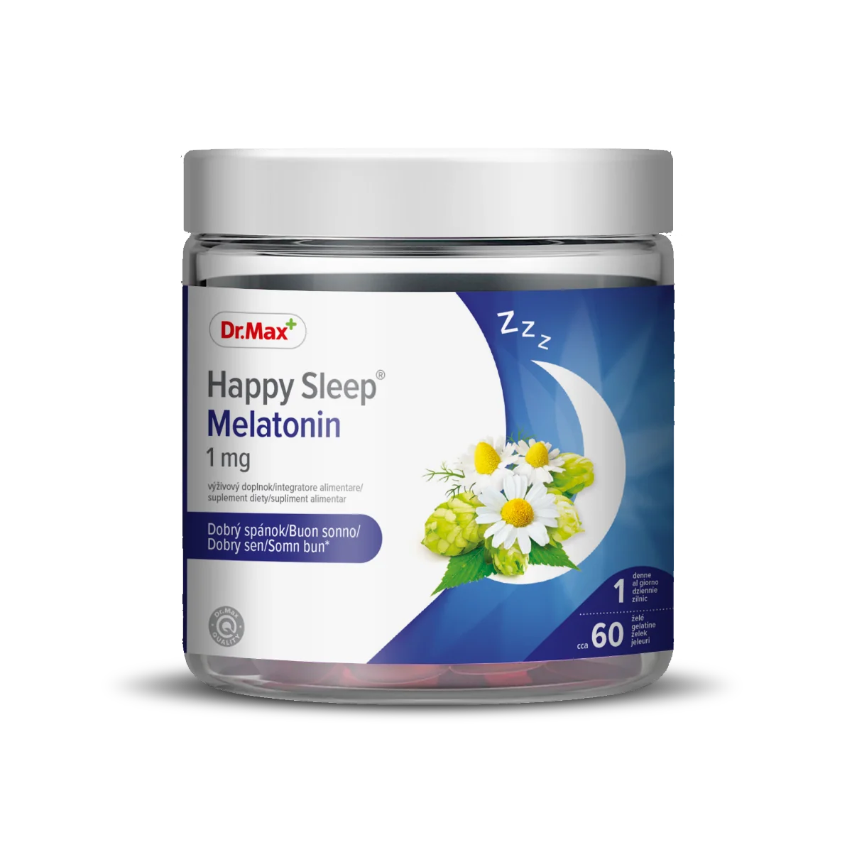 Happy Sleep Melatonin Dr. Max, żelki z melatoniną, 60 sztuk