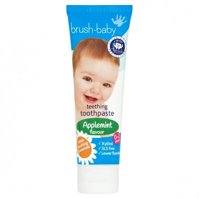 Teething Toothpaste (0-2 yrs) 50ml Pasta do zębów z rumiankiem dla dzieci w wieku od 0-2 lat JABŁKOWO-MIĘTOWA