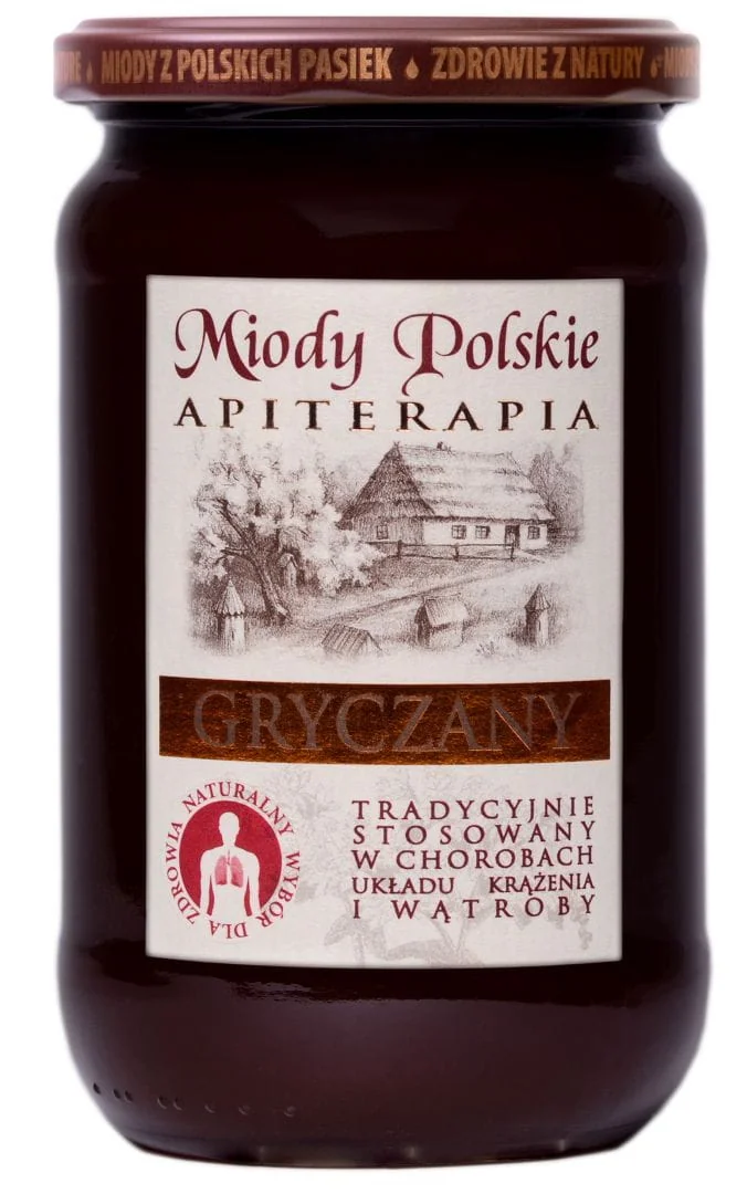 Miody Polskie, Miód nektarowy gryczany, 950 g