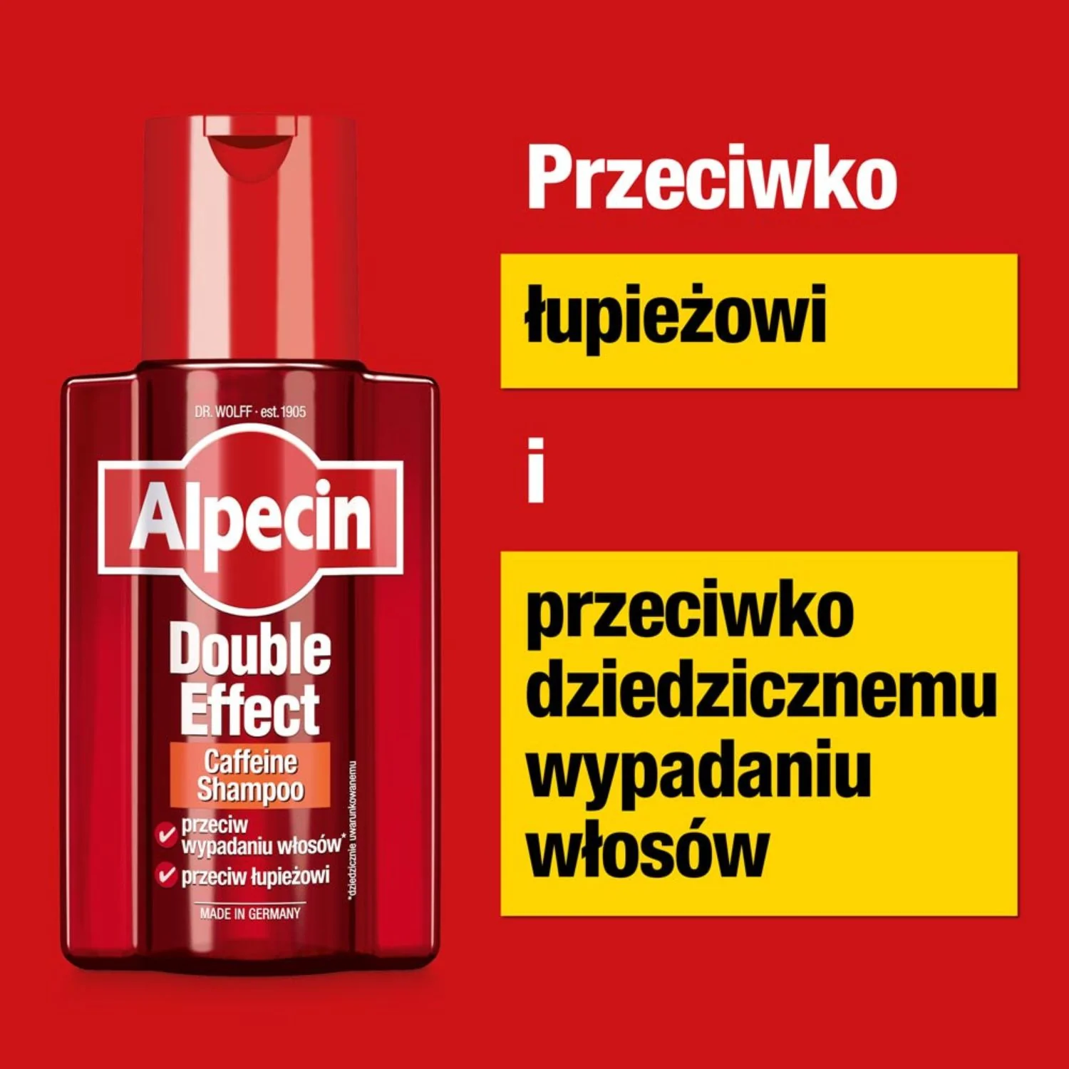 Alpecin Double Effect Coffeine szampon do włosów, 200 ml 