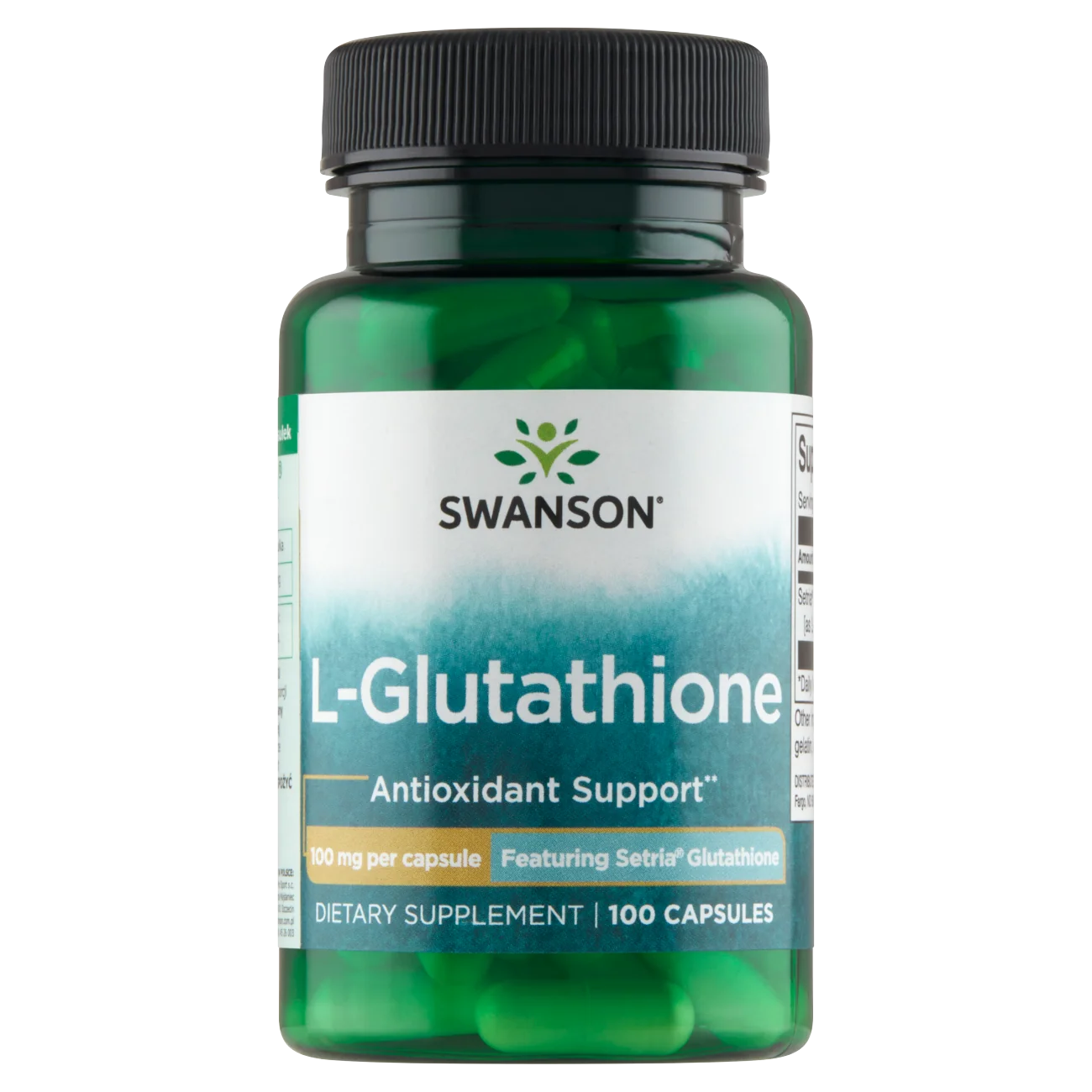 Swanson L-Glutation 100 mg, suplement diety, 100 kapsułek