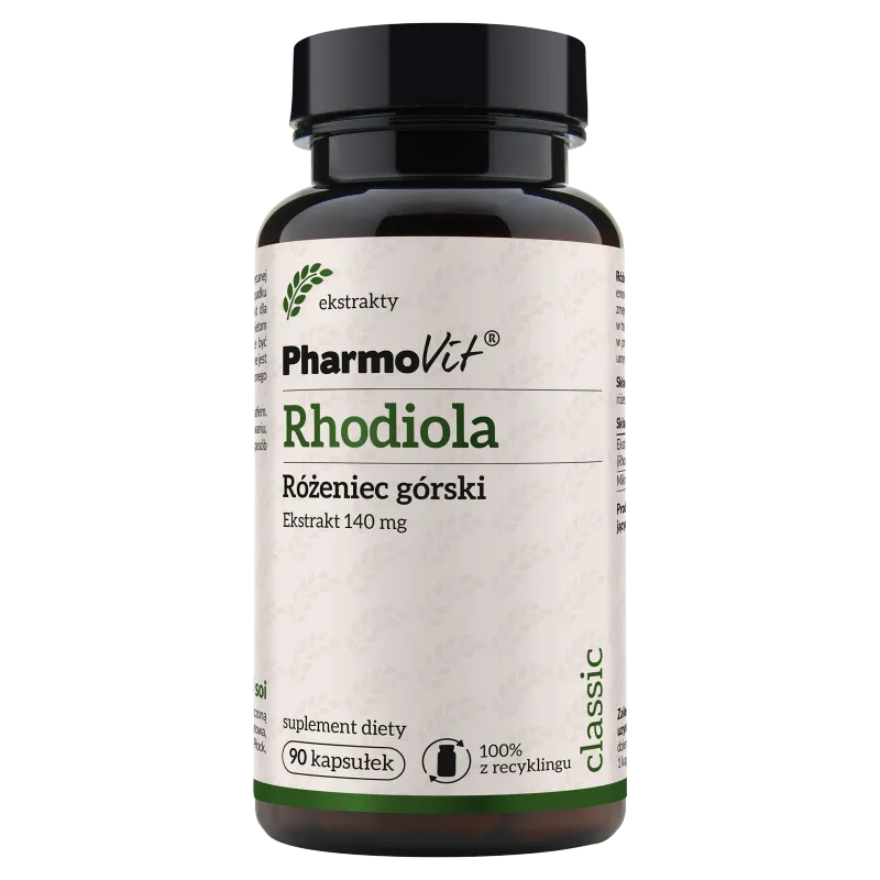 Rhodiola Pharmovit, suplement diety, 90 kapsułek