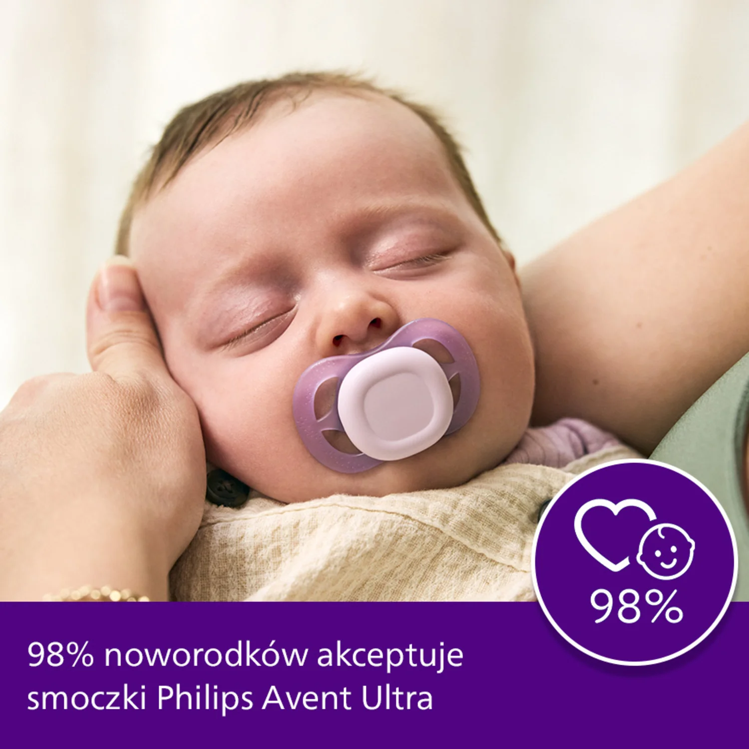 Philips Avent Ultra Start SCF075/01 smoczek ortodontyczny, 0-2 m, 2 szt. 