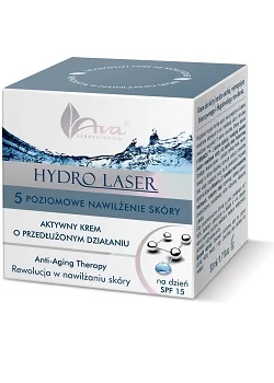 Ava Laboratorium Hydro Laser, nawilżający krem na dzień o przedłużonym działaniu Spf 15, 15ml