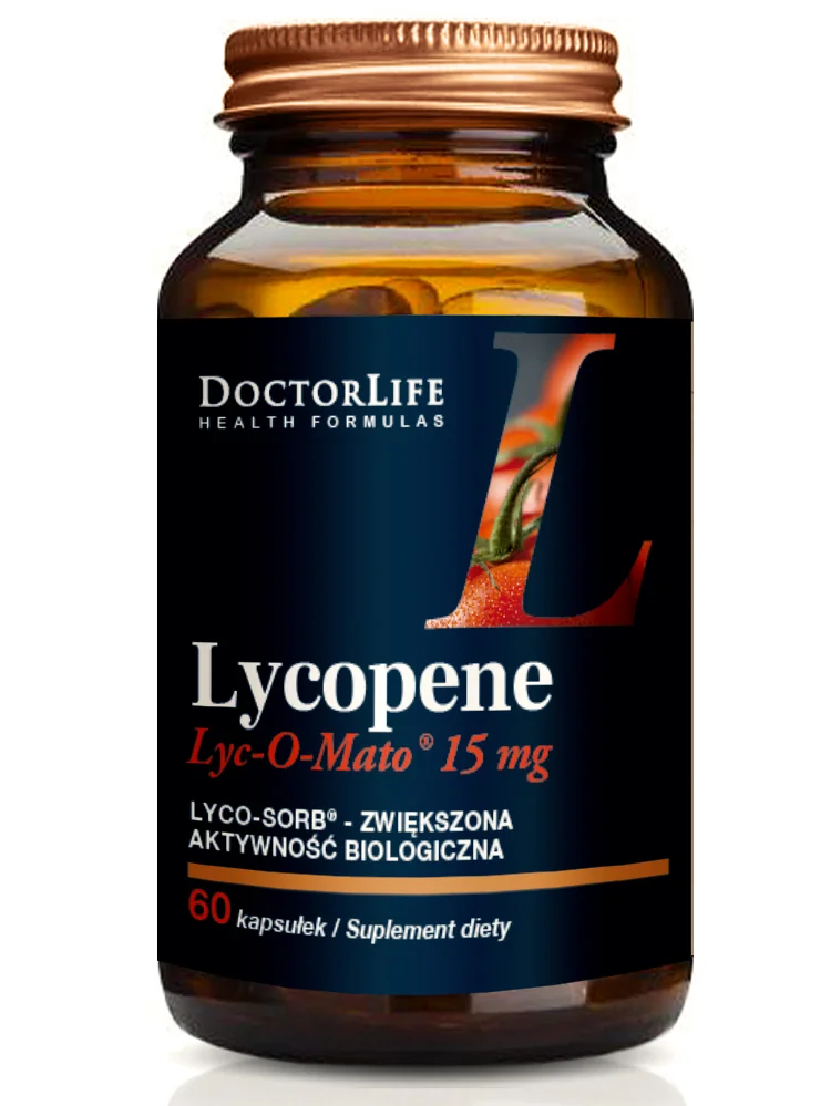 Doctor Life Lycopene Lyc-O-Mato 15 mg ekstrakt z pomidorów, 60 kapsułek