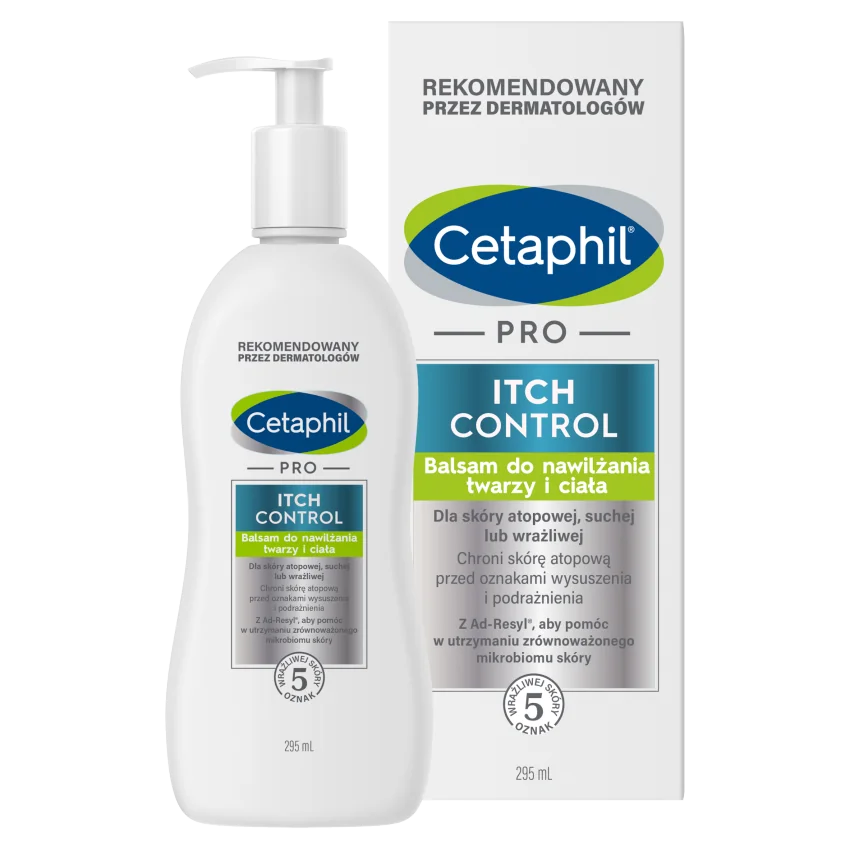 Cetaphil Pro Itch Control balsam do nawilżania twarzy i ciała, 295 ml