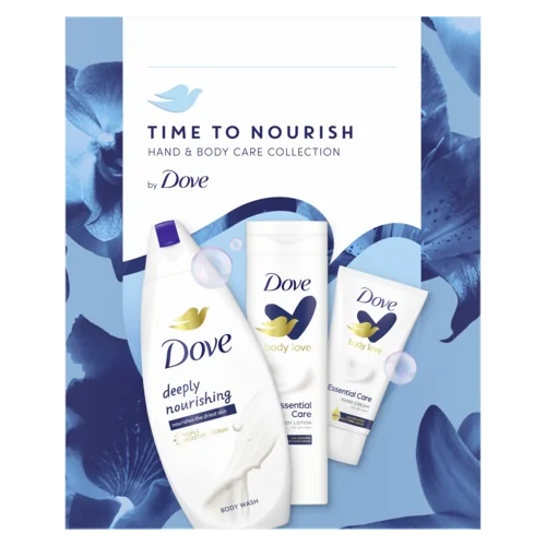 Dove Time to Nourish Hand & Body Care Collection, zestaw kosmetyków, 250 ml + 250 ml + 75 ml