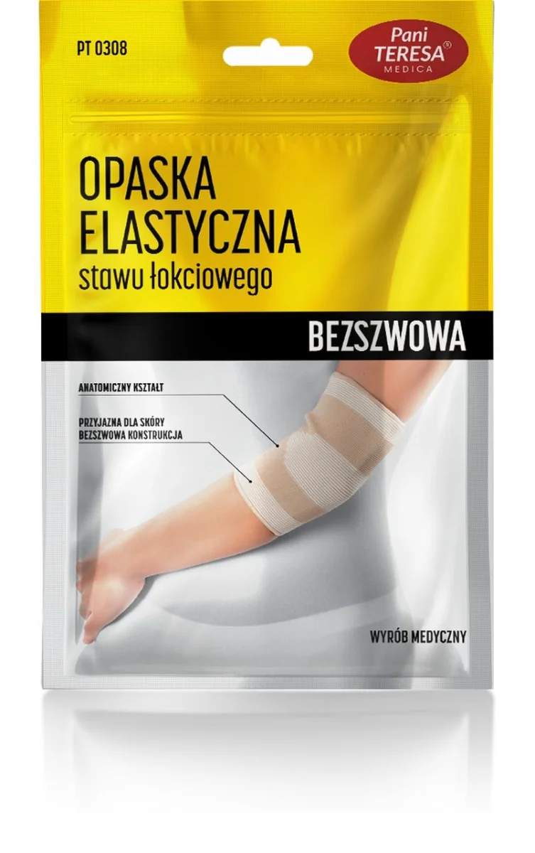 Pani Teresa, opaska elastyczna stawu łokciowego, bezszwowa, rozmiar L, 1 sztuka