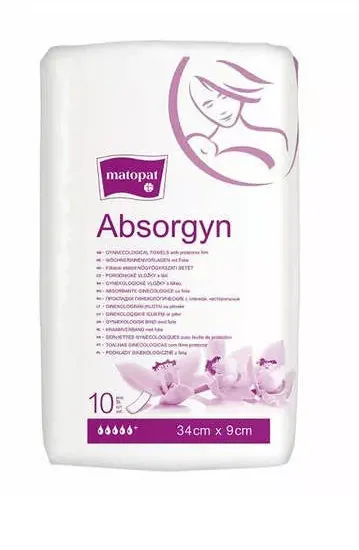 Absorgyn, podkłady ginekologiczne, 34x9cm, 10 szt.