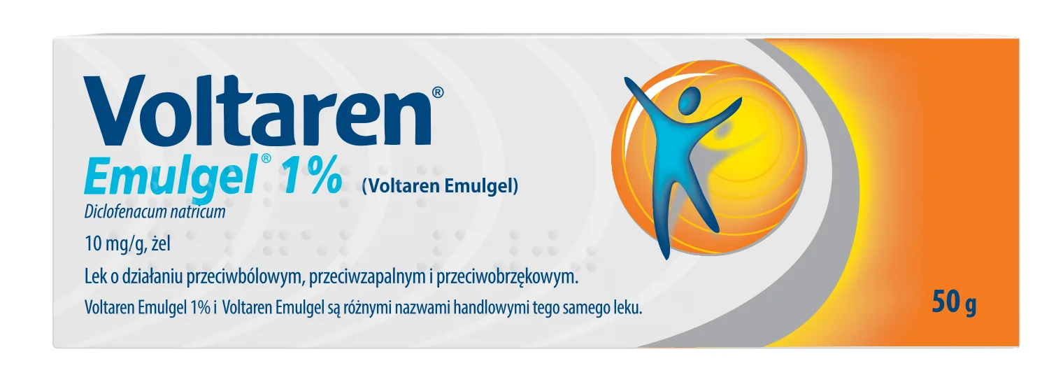 Voltaren Emulgel, 10 mg/g, żel, import równoległy, 50 g