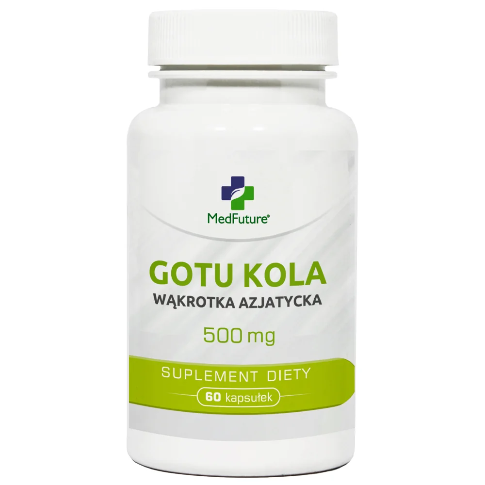 MedFuture  Gotu Kola Wąkrotka Azjatycka 500 mg, 60 kapsułek 