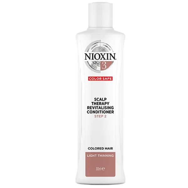 Nioxin System 3, rewitalizująca odżywka do włosów farbowanych i przerzedzonych, 300 ml