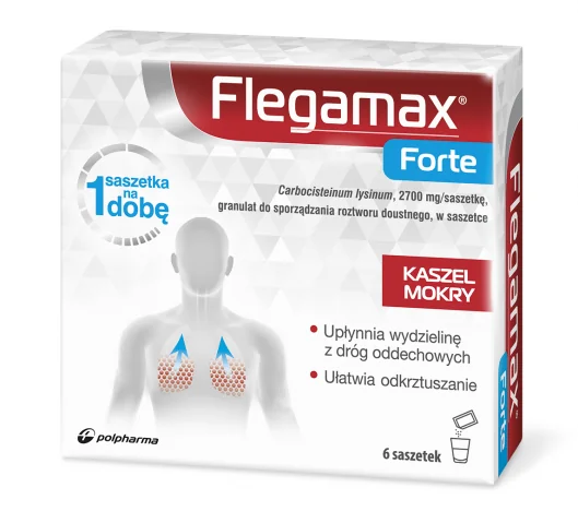 Flegamax Forte, 2,7 g, granulat do sporządzania roztworu, 6 saszetek