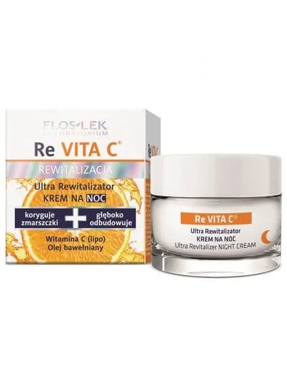 Floslek Re Vita C, Ultra Rewitalizator, krem na noc, 50 ml