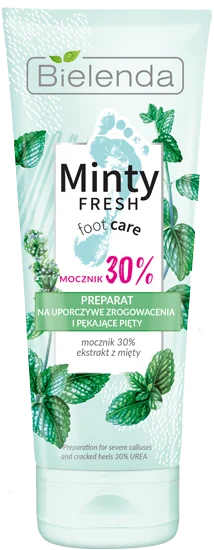 Bielenda Minty Fresh, preparat na uporczywe zrogowacenia i pękające pięty, 75 ml