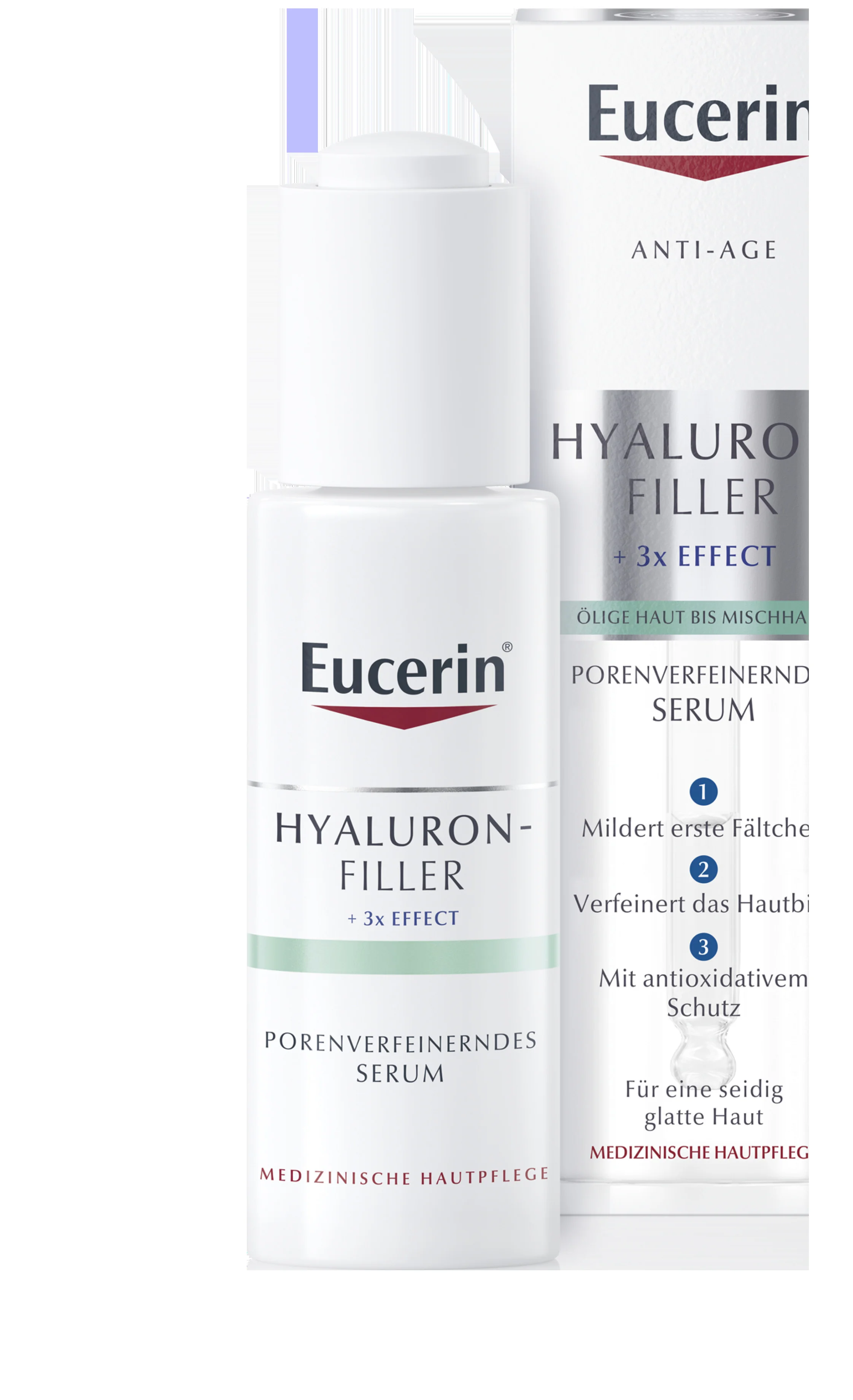 Eucerin Hyaluron-Filler przeciwzmarszczkowe serum wygładzające, 30 ml 