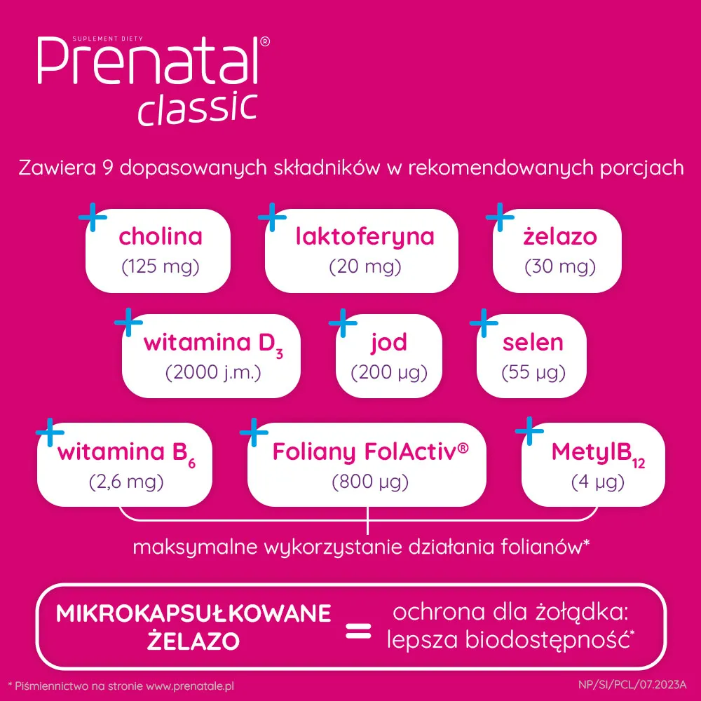 Prenatal classic, 90 tabletek 
