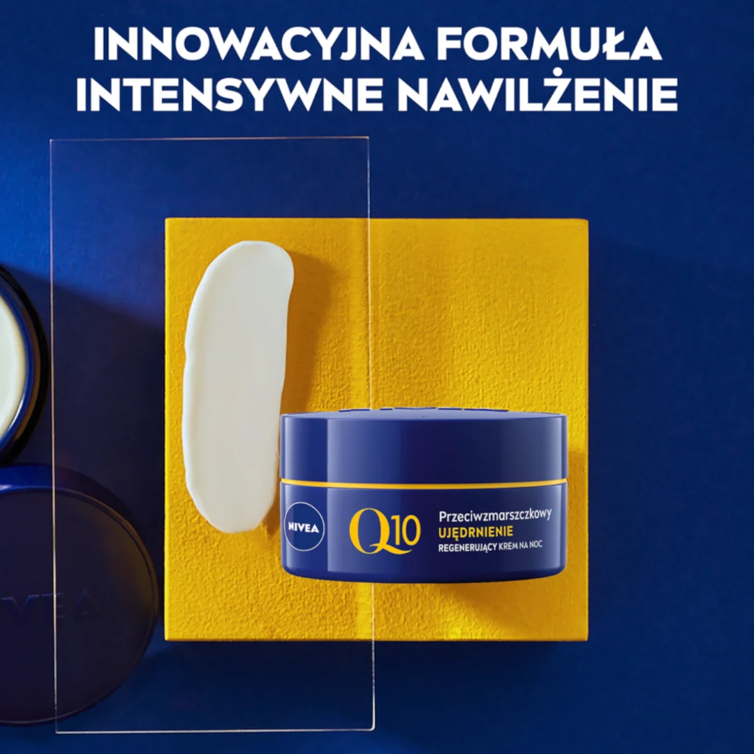 Nivea Q10 Ujędrnienie przeciwzmarszczkowy krem do twarzy na noc, 50 ml