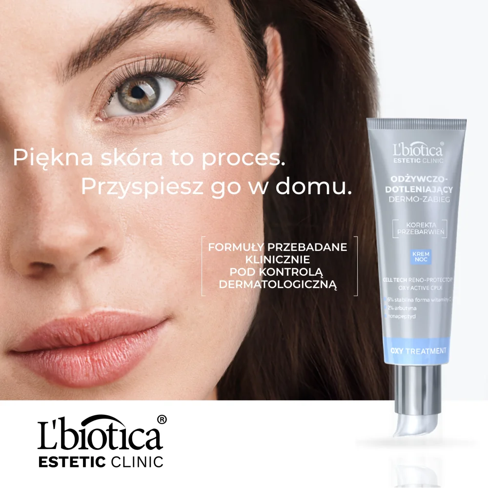 L’biotica Estetic Clinic Oxy Treatment Odżywczo-dotleniający dermo-zabieg krem na noc, 35 ml